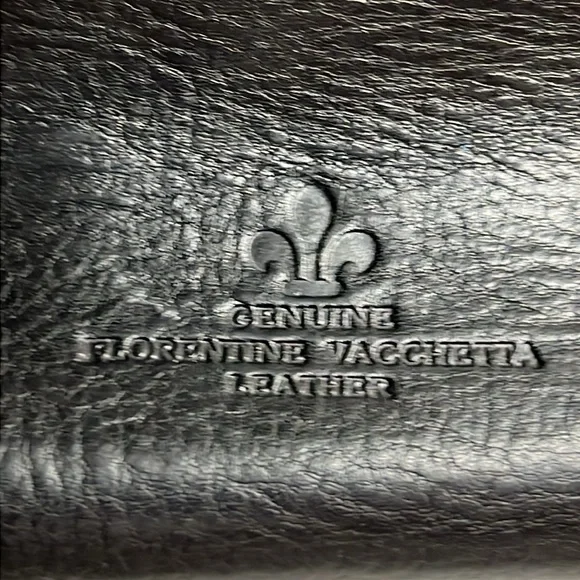 Dooney & Bourke Medium Black Florentine Vacchetta Leather East/West Satchel - Picture 9 of 16